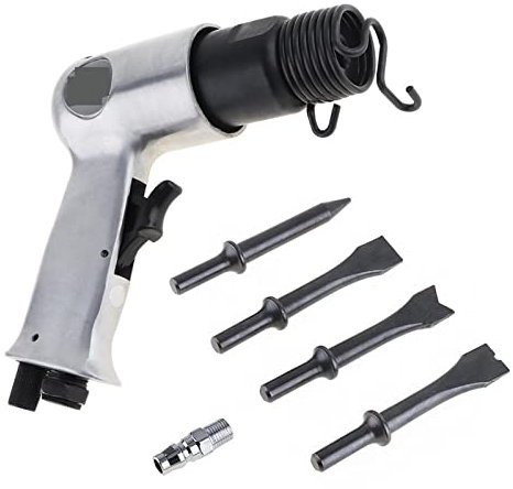 Taladro percutor de alta resistencia 9150 120mm pistola de mano profesional palas de Gas martillo de aire pequeño removedor de óxido herramientas neumáticas con 4 cinceles