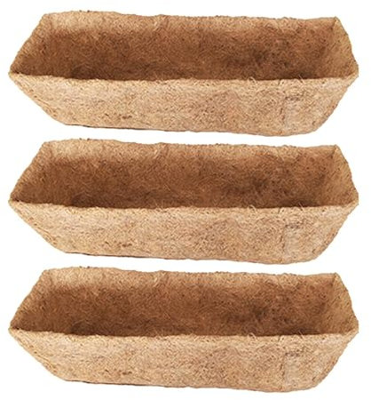 Kokosfaser-Einlage – Kokosfaser-Pflanzeneinlage, Kokosfaser-Einlage | Garten, Naturlatex, Zaunkörbe, Geländerpflanzgefäß, Kokosfaser-Ersatzeinlage für Blumenkasten, Pflanzgefäß, Wandkorb, Pflanzen