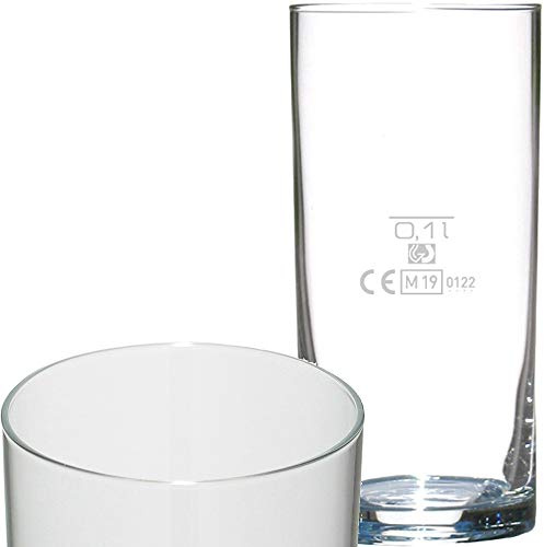 Glasveredlung Schmitz Kölner Stange 18 cl Kölschglas, Veredlerqualität, Füllstrich 0,1 l /-/ CE, 4 Stück