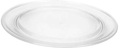 Mikinona Ofenglas Drehteller 27cm aus Hitzebeständigem Glas Mikrowellenteller Ersatz für Mikrowellen mit Einfachem Reinigen Glas Mikrowellenschale zum Ersetzen Defekter Drehteller