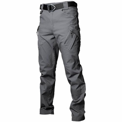 Cocila Big Promotion Lightning Deals Pants Men's Elastic Multi Pocket Pants Outdoor Straight Tube Workwear Pants 6 Memory Foam White Pants for Men Mens Black Chinos Stretc Warehouse Deals Clearance