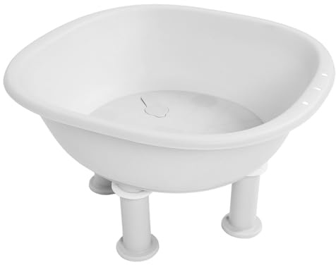Sitzbadesitz für die Pflege nach der Geburt, faltbares, rutschfestes Design mit versiegeltem Abfluss, tragbare Sitzbadewanne für die Toilette, Sitzbad für Frauen und Männer (Weiß)