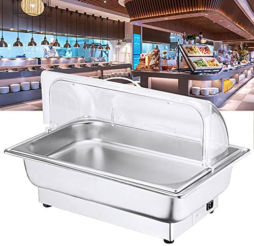 Stainless Steel Electric Chafing Dishes for Parties Buffets Commercial Buffet Server with Cover 9L 13L Capacity Adjustable Temperature Control Keep Food Warm for Longer Periods of Time
