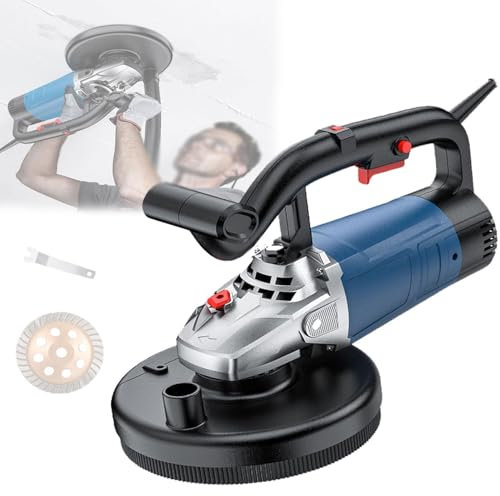 OZTYSGXM Macchina per Pareti in Calcestruzzo, Piallatrice Elettrica per Pareti con Regolazione 6 velocità, Piallatura Senza Angolo Morto a 90°, Utensile Elettrico Pareti Calcestruzzo