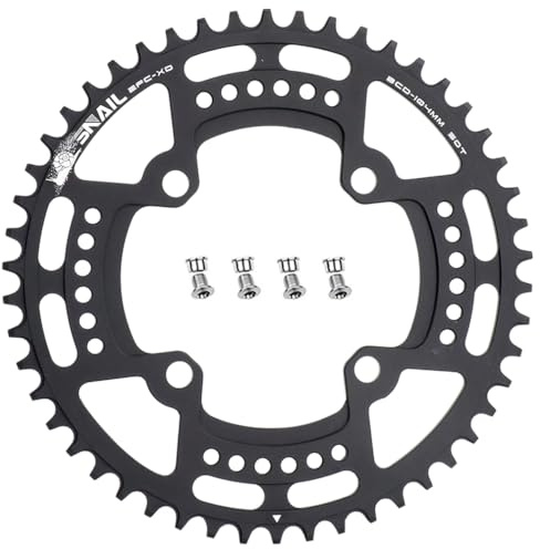 CYSKY Fahrrad Kettenblatt 104 BCD 30 Zähne bis 52 Zähne Narrow Wide Single Speed Kettenblatt mit 4 Kettenrad Schrauben für Rennrad Mountainbike MTB Ebike