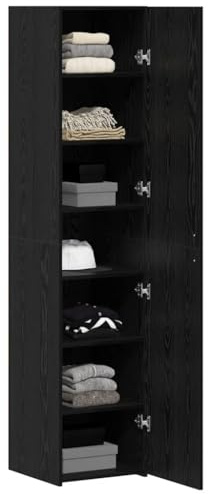 vidaXL Highboard Black Oak 40 x 42.5 x 185 cm