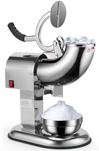Tritaghiaccio Elettrico, Efficiente Macchina per Granita per Cocktail, Mojito e Frullati, Ideale per Casa, Bar e Ristoranti,2knives