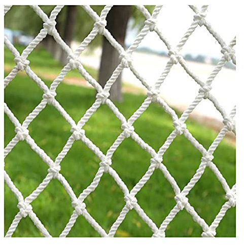 Red de seguridad de nailon duradera de malla de protección contra caídas para balcón, jardín y parque infantil, tamaño de malla de 5 cm, resistente al desgaste para mayor seguridad