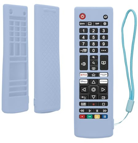 kwmobile Carcasa de Silicona Compatible con LG Smart TV AKB Funda Mando a Distancia - Funda de Silicona Control Remoto - Azul