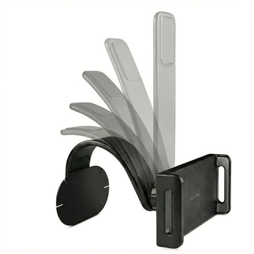 Seatlynk Holdyssey – Flexible, ergonomische Halterung für Smartphone, Tablet, E-Reader & Switch (5–18,5) | Auto-Kopfstütze, Flugzeug & Zug Reisehalterung | Nicht für Sportsitze geeignet