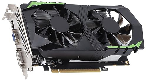 VBESTLIFE Scheda Grafica 1050TI da 4 GB, GPU DDR5 128 Bit, Scheda Video da Gioco PCIE 2.0 da 1350 MHz, Scheda Grafica per Computer Desktop con Porte HDMI, DVI, VGA