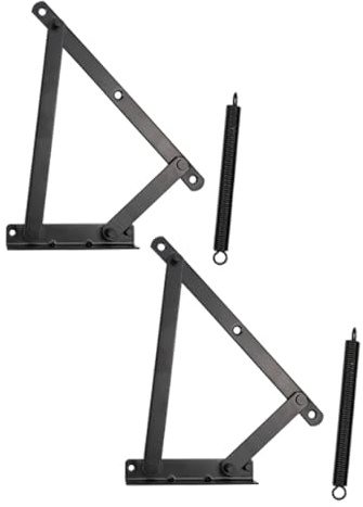 VILLFUL Folding Bed Spring Hinge Lid Support Hinge with Spring Loaded Lift for Sofa Bed Storage Box and Cabinet Door for Furniture Storage and Trap Door Applications