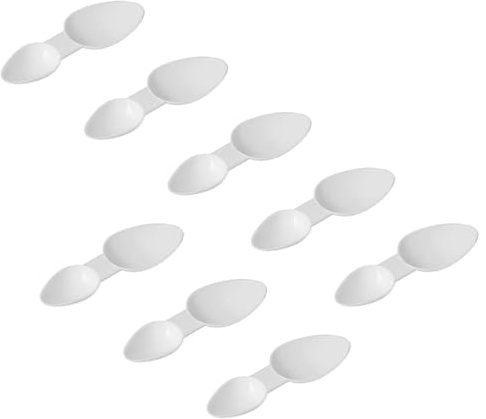 8-pieceDouble-Sided Medicine Spoon Set Reusable Spoons For Accurately Measuring Liquid Medicines Syrups, Vitamins And Cooking Ingredients Suitable Use At Home In The Kitchen Laboratories When Travelli