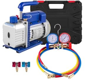 Kits de bomba de vacío refrigerante 1.8-4. 8cfm HVAC Refrigeración 1/3 1/4 Con calibre múltiple for aire acondicionado doméstico
