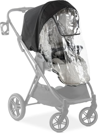 hauck Universal Regenschutz Kinderwagen/Buggy Sportsitz, Gute Luftzirkulation, Verschließbares Kontakt-Fenster, Wetterschutz Kinderwagen, Transparent