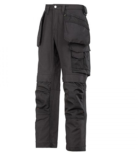 Snickers Arbeitshose mit Holstertaschen Canvas plus, 1 Stück, 254, schwarz, 32140404254