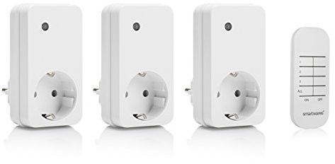 Funksteckdosen im 3er Set mit Fernbedienung, HomeWizard kompatibel