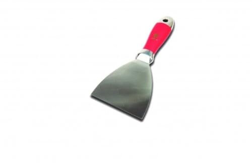 NELA Ganzmetall-Malerspachtel Edelstahl rostfrei 100 mm (4) Handspachtel Gipserspachtel Stuckateurspachtel