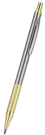 1pc Scriber Pen 2 Colors Diamond Glass Cutter Scriber Tungsten Steel Tip Engraver Pen Metal Cutting Lettering Pen Glass Cutting Tool for Glass Ceramic Plate(gold)