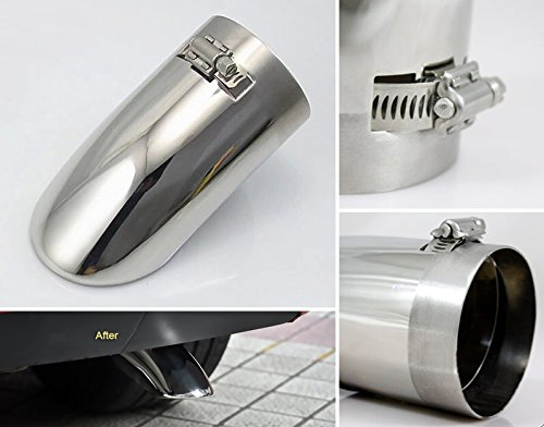 1Pcs Car Silver Stainless Steel Tailpipe Trims Exhaust Muffler Tail Pipe Tip fit for Nissan X-Trail 2014-2022