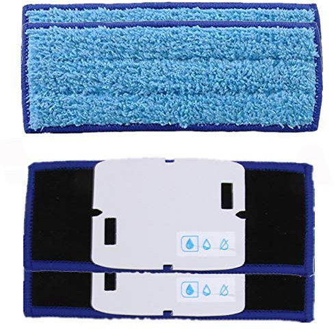 Waschbare Wischpads aus Mikrofaser für iRobot Braava Jet 240 241, Blau, 4 Stück