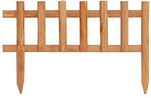 Tidyard Bordure de Jardin Bordures de Pelouse 10 pcs Bois de Sapin 4,4 m