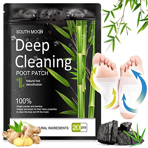 Detox FußPflaster,20Pcs Natürliche Entgiftungspflaster für Füße,Deep Cleansing Foot Pads,Fußpflegepads,Detox Pflaster Original,Körper entgiften,Fördern die Durchblutung,Verbessern den Schlaf