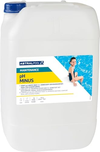 Astral Pool pH Plus Flüssig 20 Liter - Schnell wirkender pH-Heber für Pools & Whirlpools - Einfache Anwendung - Schützt vor Kalk & Hautreizungen - Dosieranlage Pumpendosierung