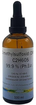 100 ml DMSO Dimethylsulfoxid 99,9% (Ph.Eur.) in Braunglasflasche mit Pipettenaufsatz