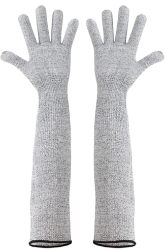 Cut Resistant Gloves - Long Sleeves Forearm Wrist Arm Protector, Anti Cut Resistant Sleeves Gloves for Gardening, Repairing, Kitchen