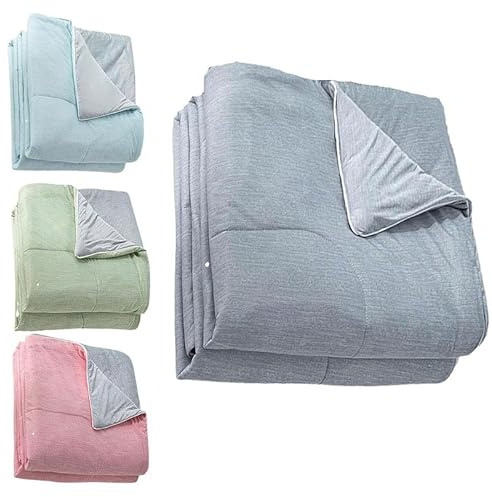 Awoyep Cooling Sleep Kühldecke, Leichte Sommerdecke Kühlende Decke 150x200cm, Sommer Kühlung Bettdecke Kühldecke Bett, Blanket zum Schlafen Kältedecke für Menschen Bett