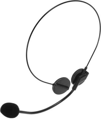 TOYANDONA Spielzeug Mikrofon Headset aus Kunststoff mit Realistischem Look Tragbares Design für Halloween Kostümzubehör und Rock Performances