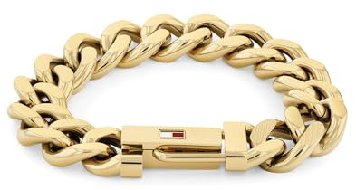 Tommy Hilfiger Jewelry Gliederarmband für Herren aus Edelstahl mit der Ikonischen Tommy Hilfiger-Flagge