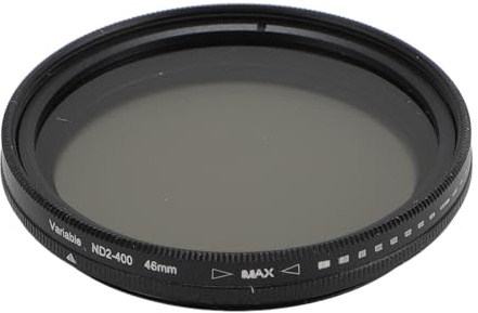 Filtre ND Réglable, Filtre D'Objectif à densité Variable pour Objectif D'appareil Photo ND2-400 (46MM)