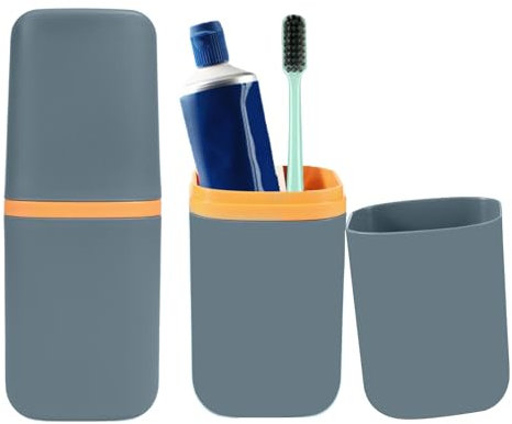 YUXIANLB Étui étanche pour brosse à dents et dentifrice, portable pour camping et voyages d'affaires, 20,5 x 7,6 x 5,7 cm