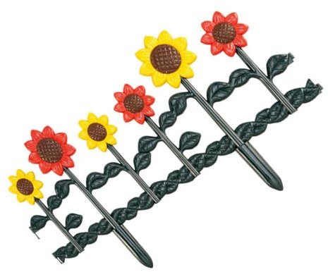 Toyvian Gartenzaun für Dekorative Pflanzen Hochwertige Terrassenrandumrandung zur Begrenzung Blumenbeeten für Kletterpflanzen und Sicheren
