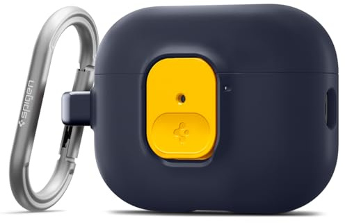 Spigen Cover Nano Pop Compatible con AirPods Pro 3 (3a Generazione 2025) con Moschettone, Custodia AirPods Pro 3 - Blueberry Navy