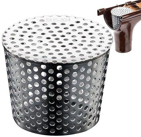 Protection De Gouttière - Crapaudine De Gouttière | Filtre De Chéneau en Acier Inoxydable | Protection Contre Les Feuilles | Outil De Nettoyage De Chéneau | Filtre écoulement Pluviale À Mailles