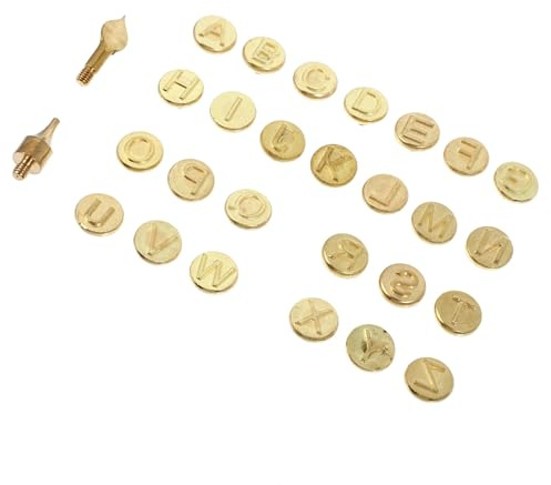 SMASOLO Set 28 Punte per Pirografia e Incisione in Rame per Saldatori, Strumenti Filettati per Marchiatura su Legno, Kit per Artigiani e Hobbisti Fai da Te