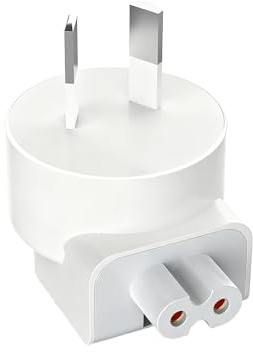 Powice Reiseadapter Europa auf Australien (AU), kompatibel mit Apple Power Adapter, Ersatz AC Ladestecker für Apple Netzteil, Netzstecker Adapter für Reisen nach Australien, Neuseeland, Fidschi