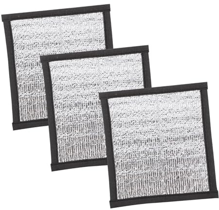 ANDRESLAD 3Pcs Reptile Heating Pads Terrarium Heater Mats Pet Warmer Supplies for Parrots and Animals Winter Heat Mat with Reflective Film for Temperature Control