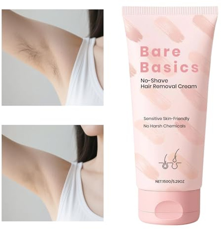 Body Hair Remover Cream, Gentle Nourishing, 150g, Depilatory Products To Women, Smooth Skin Hair Removal Cream, Moisturizing Comfort Application, For Girls Mother Wife Family Use