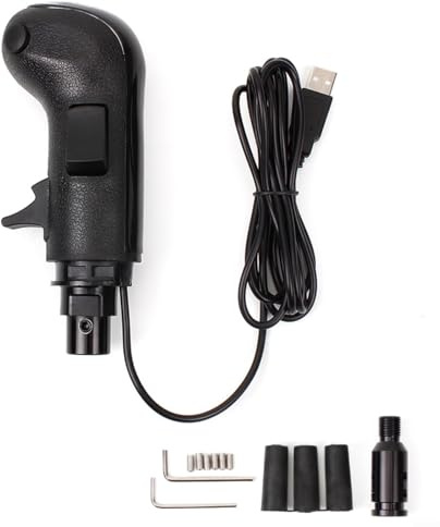 Fauhapyway 18 USB Schaltknauf High Low Switch Unterstützung für Logitech G25 G27 G29 Racing Shifter Play PC Gaming Zubehör