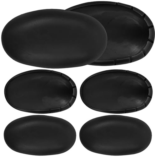 JEWEDECO Protectores de Orejas Rígidos para Peluquería, 3 Pares Negros, Cubre Orejas para Teñir el Cabello y Ducharse, Fundas de Silicona Cómodas y Prácticas para Cuidado y Coloración