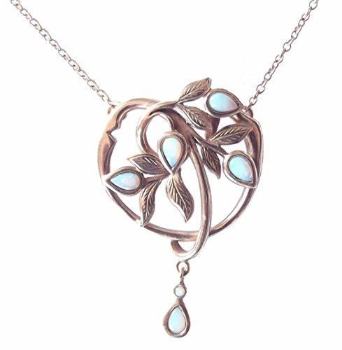 Jugendstil Collier 925 Silber floraler Stil Koloman Moser