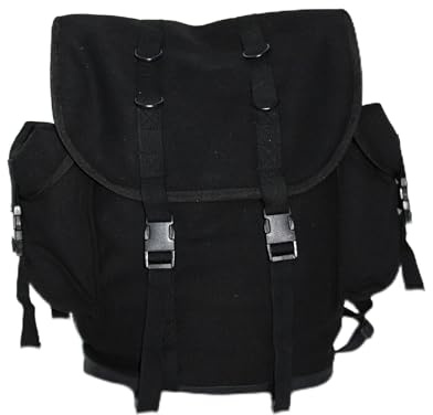 Matthias Kranz MFH - Mochila del ejército alemán, color negro