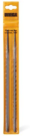 Limes rondes Universal x 2, FLO005 : Lime pour tronçonneuse 5,5 mm pour CSE 2040 S/CSE 1935 S/CSE 1835/CS 50S, accessoire d’origine McCulloch, affûtage précis (n° art. 00057-76.157.05)