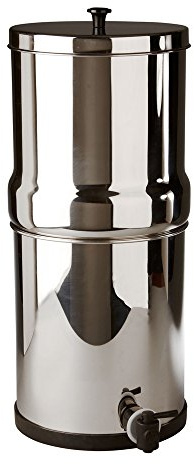 British Berkefeld Doulton W9361138 Stainless Steel Gravity Water Filter System with 2 x Ultra Sterasyl Ceramic Filter Candles - Made in UK
