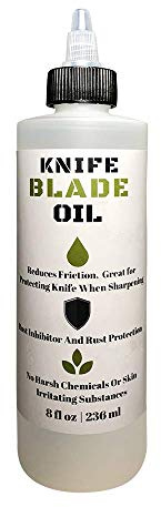 UniKitchen Aceite de hoja de cuchillo premium y aceite de afilado, 8 onzas, aceite seguro para alimentos formulado a medida que protege cuchillos de acero al carbono y piedra de afilar listo