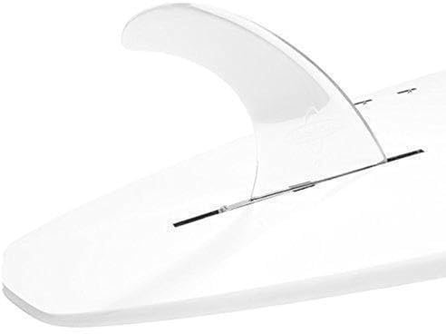 DORSAL Signature Surf SUP Single Center Fin for Longboard Surfboard 10 Inch Clear